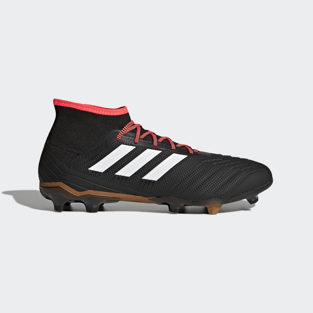 Adidas Predator 18.2 Firm Ground Hrvatska - Muške Kopačke - Crne/Bijele/Crvene (NDKSPI345)